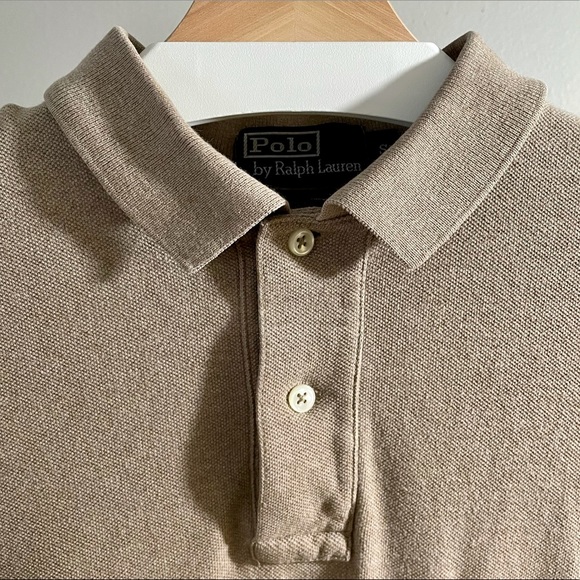 Khaki/Tan Polo by Ralph Lauren Pocket Polo Shirt - Picture 3 of 6